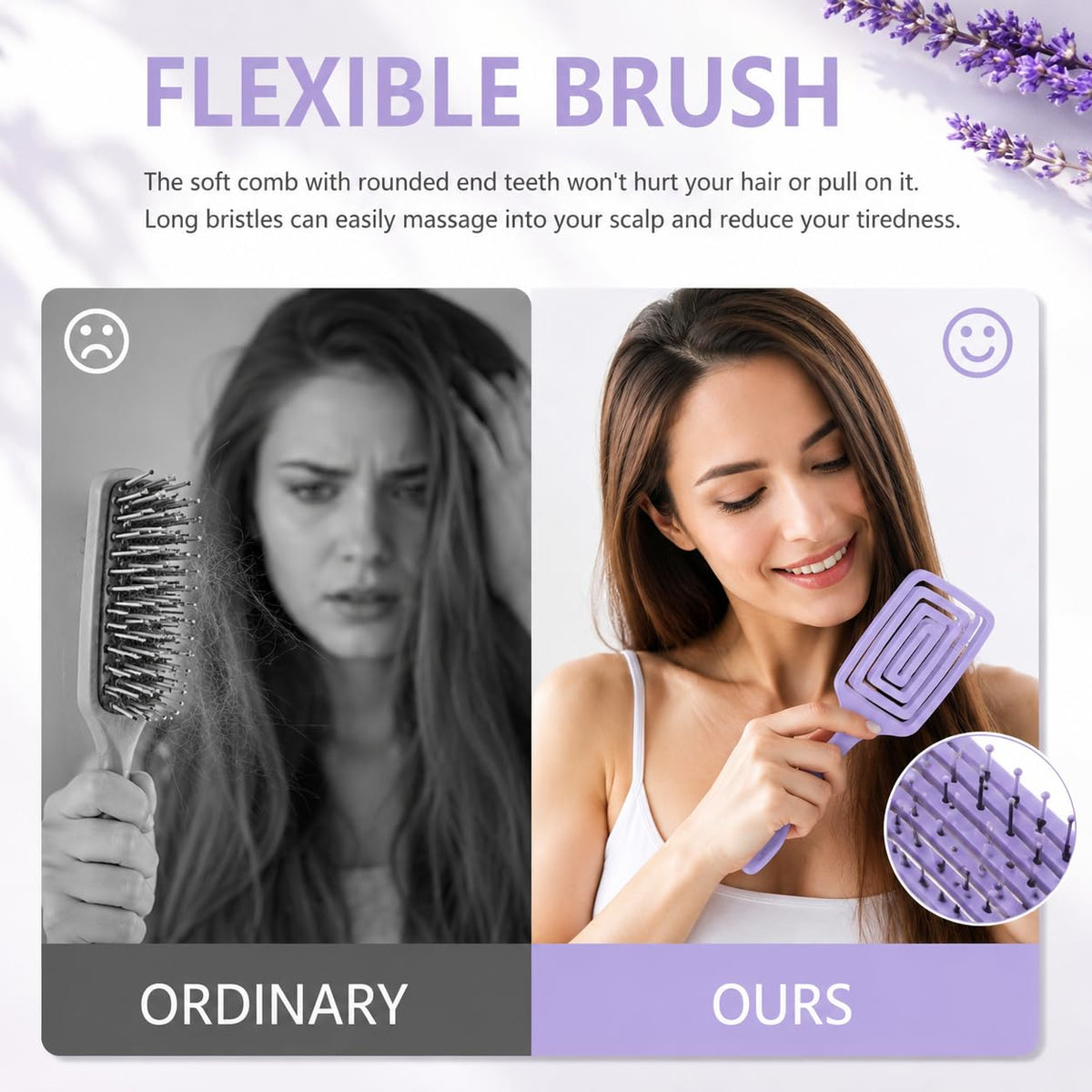 3D Detangling Hair Brush