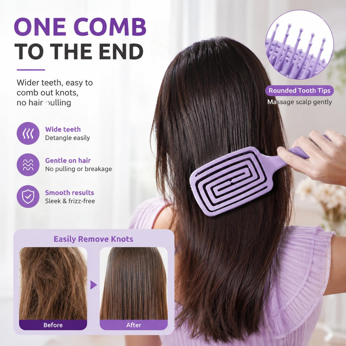 3D Detangling Hair Brush