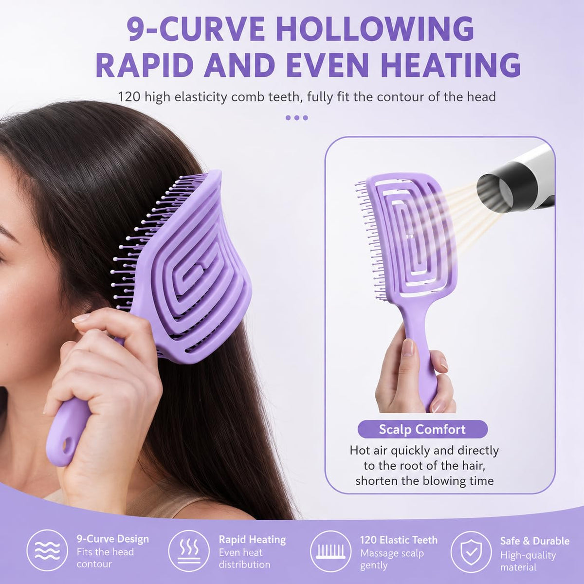 3D Detangling Hair Brush